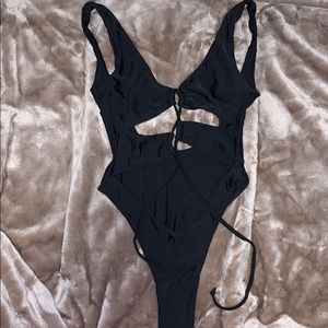 Thong monokini one piece